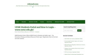 
                            6. UENR Students Portal and How to Login – www.uenr.edu.gh ...
