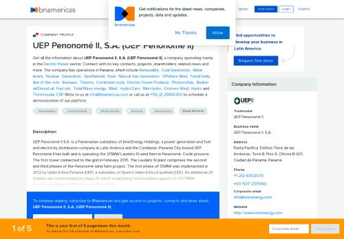 
                            13. UEP Penonomé II - BNamericas