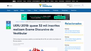 
                            10. UERJ 2019: quase 32 mil inscritos realizam Exame Discursivo do ...