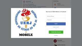 
                            8. UERJ Mobile - Jeito pra ver o RID mais fácil! Logar no... | Facebook