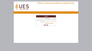 
                            4. UES Portal de Servicios Académicos