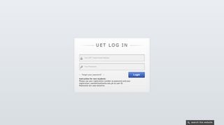 
                            9. UET - DSA Office | Log In