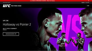 
                            1. UFC.TV - Live Events - LIVE and upcoming UFC PPV events