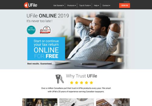 
                            10. UFile | Tax Software for Canadians. Get the best tax refund.