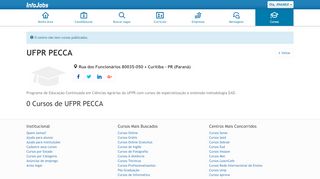 
                            9. UFPR PECCA Cursos - Infojobs Educação