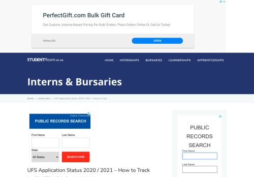 
                            13. UFS Application Status 2018 / 2019 – How to Track – StudentRoom.co ...