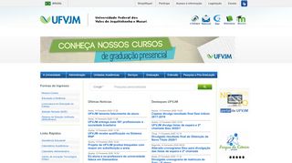 
                            2. UFVJM - Universidade Federal dos Vales do Jequitinhonha e Mucuri