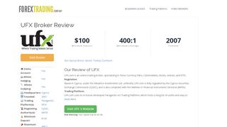 
                            7. UFX Forex Broker Review: Sign Up Bonus, Spreads & Demo Accounts
