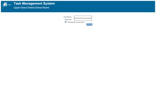 
                            7. UGDSB Task Management - Login - Upper Grand District School Board