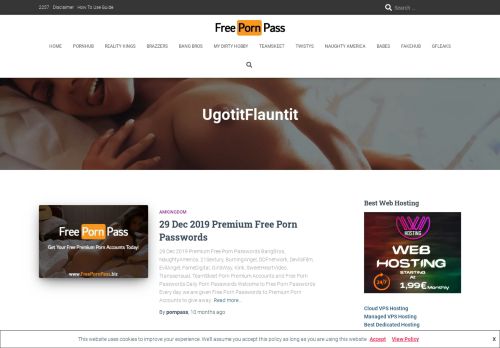 
                            3. UgotitFlauntit - Free Porn Passwords