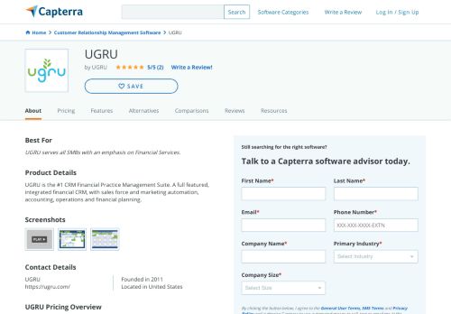 
                            8. UGRU Reviews and Pricing - 2019 - Capterra