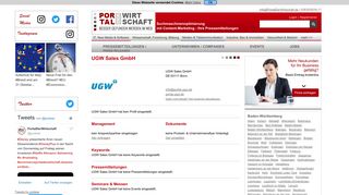 
                            7. UGW Sales GmbH, DE-53111 Bonn - Portal der Wirtschaft ...