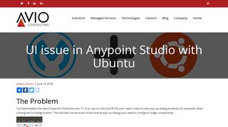 
                            7. UI issue in Anypoint Studio with Ubuntu - AVIO Consulting