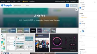 
                            3. Ui Kit PSD, +800 free PSD files - Freepik