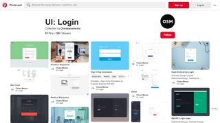 
                            8. UI: Login - Pinterest