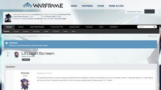 
                            1. UI Login Screen - Players helping Players - Warframe Forums