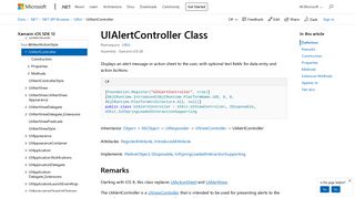 
                            7. UIAlertController Class (UIKit) | Microsoft Docs