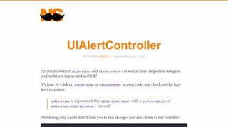 
                            5. UIAlertController - NSHipster