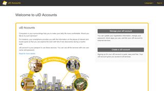 
                            3. uID Accounts - Ubiquitous ID Center