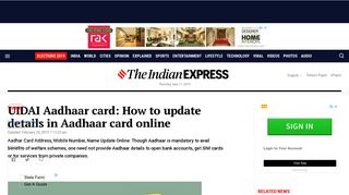 
                            7. UIDAI Aadhar Card Update: How to Update Address, Name, Mobile ...