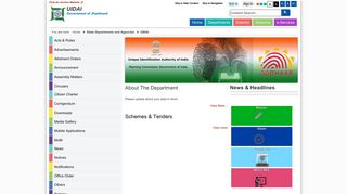 
                            9. UIDAI : Official Website of Government of Jharkhand