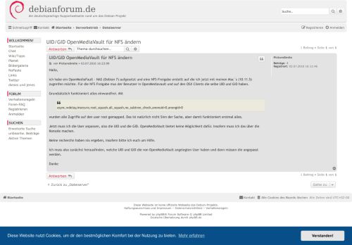 
                            9. UID/GID OpenMediaVault für NFS ändern - debianforum.de