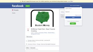 
                            6. #UIMoney Tweet Chat - Steps Towards Investing - Facebook