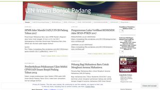 
                            10. UIN Imam Bonjol Padang | Perguruan Tinggi Keagamaan Islam Negeri