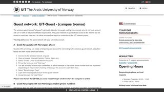 
                            11. ### Uit-Guest - Trådløsnett/Wifi ved UiT (Gjestenett) | UiT