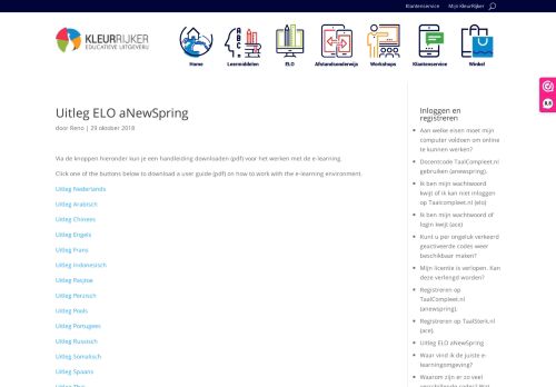 
                            13. Uitleg ELO aNewSpring - KleurRijker