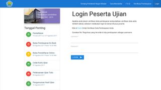 
                            10. Ujian Masuk Politeknik Negeri Medan-BPBD - Login Site