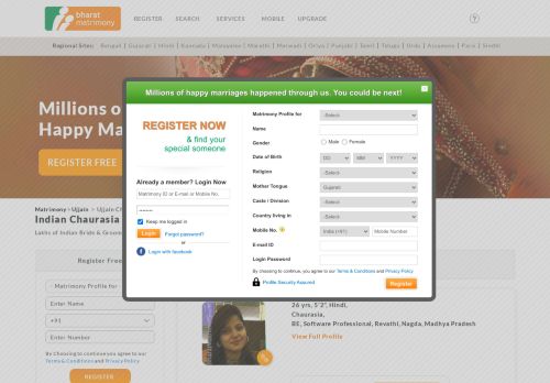 
                            9. Ujjain Chaurasia Matrimony - Find your perfect Ujjain Chaurasia Bride ...