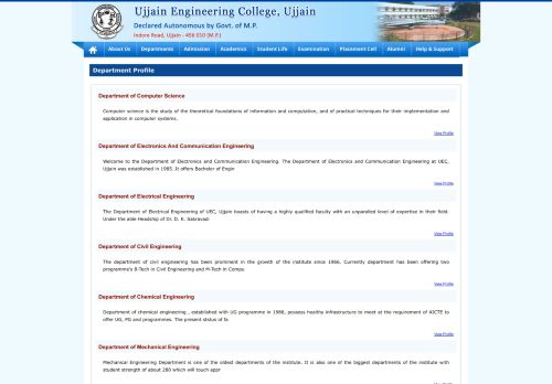 
                            4. Ujjain Engineering College, Ujjain ( Department Details )