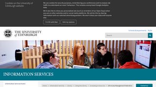 
                            7. UK Access Management Federation | The University of Edinburgh