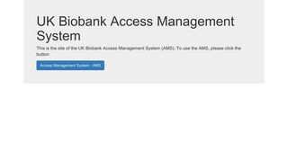 
                            1. UK Biobank Access Management System