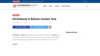 
                            5. UK Embassy in Bahrain Contact, Visa | Customer Care ...