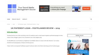 
                            8. Uk Pinterest Login – PostPlanner Review – 2019 | Your Social Media ...