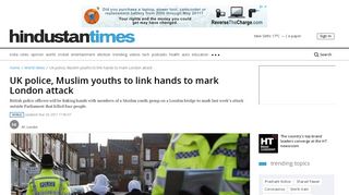 
                            11. UK police, Muslim youths to link hands to mark London attack | world ...