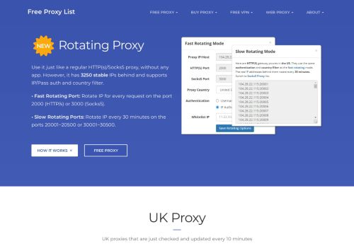 
                            6. UK Proxy List - Free Proxy List