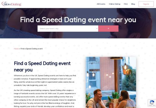 
                            3. UK Speed Dating Events. List of UK speeddating events. - Slow Dating