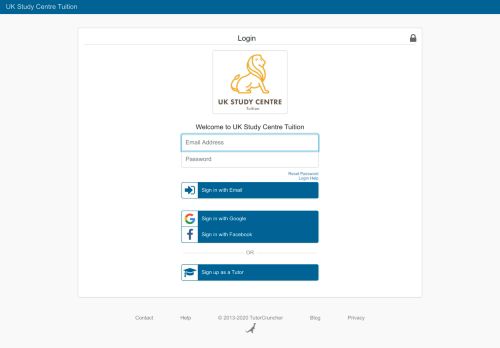 
                            13. UK Study Centre Tuition Login - TutorCruncher