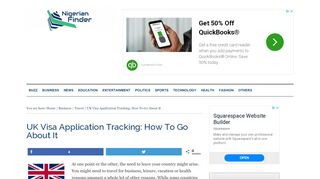 
                            13. UK Visa Application Tracking: How To Go About It - Nigerian Finder