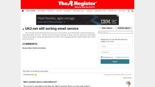 
                            7. UK2.net still sorting email service • The Register Forums