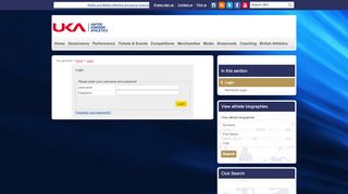 
                            4. UKA Official Website | Login - UK Athletics