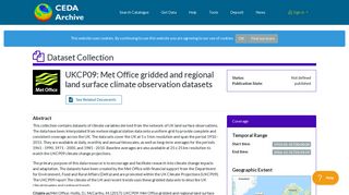 
                            6. UKCP09: Met Office gridded and regional land ... - CEDA Catalogue