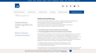 
                            7. UKE - MVZ am Altonaer Kinderkrankenhaus - Datenschutzerklärung ...