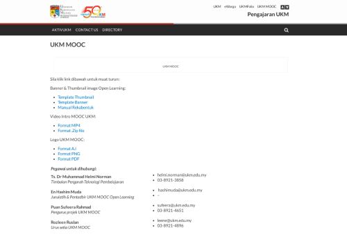 
                            5. UKM MOOC – Pengajaran UKM