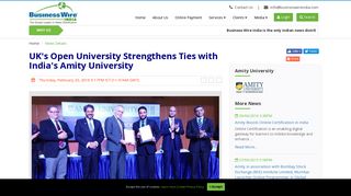 
                            11. UK's Open University Strengthens Ties with India's Amity University