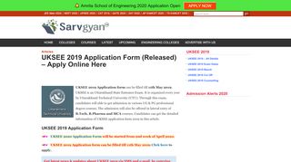 
                            6. UKSEE 2019 Application Form, Eligibility, Dates, How to Apply