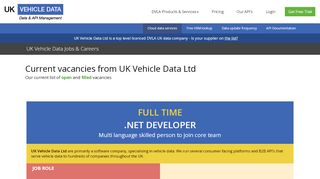 
                            2. UKVD Jobs | UK Vehicle Data